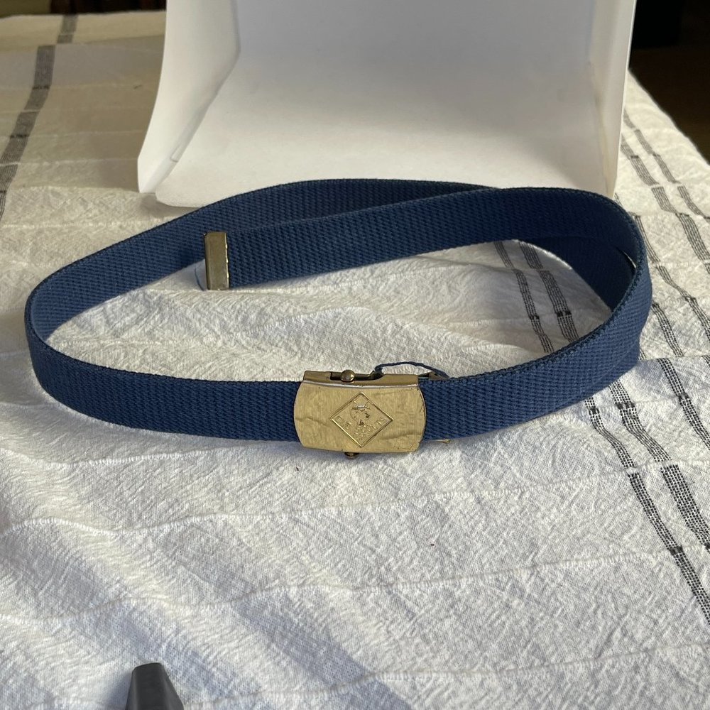 Vintage Cub Scout Wolf Belt and Belt Buckle